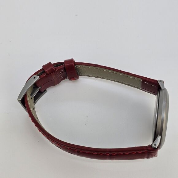 Calvin Klein Women\'s Watch 31MM Swiss‎ Made New Red Leather Bands New Battery main image 14